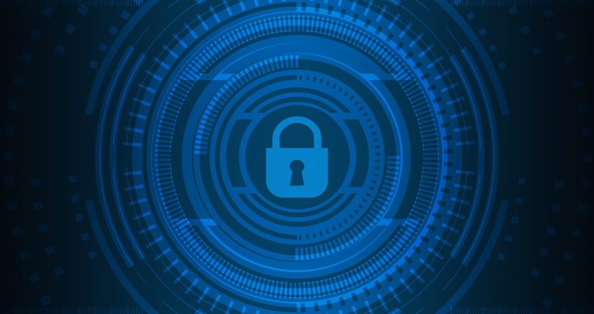 Free cyber security technology network illustration